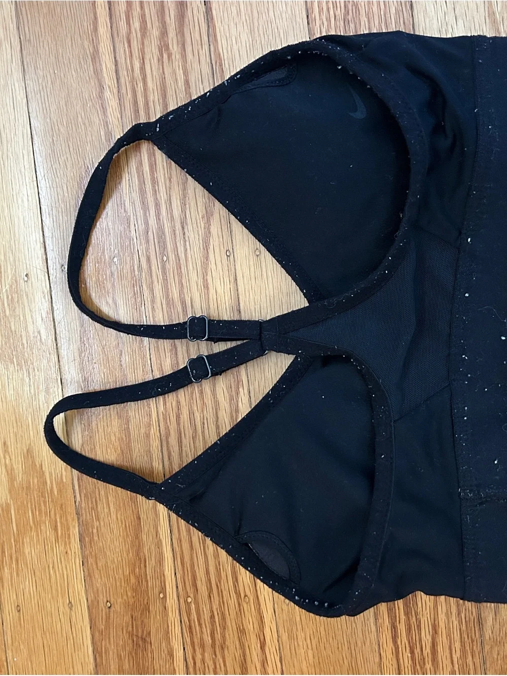 Nike Women's Black Adjustable-Strap Sports Bra